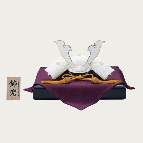  Mũ sứ tướng quân Samurai (màu trắng) triều đại Heian | Noritake Saijiki Collection T383 - Y54843 