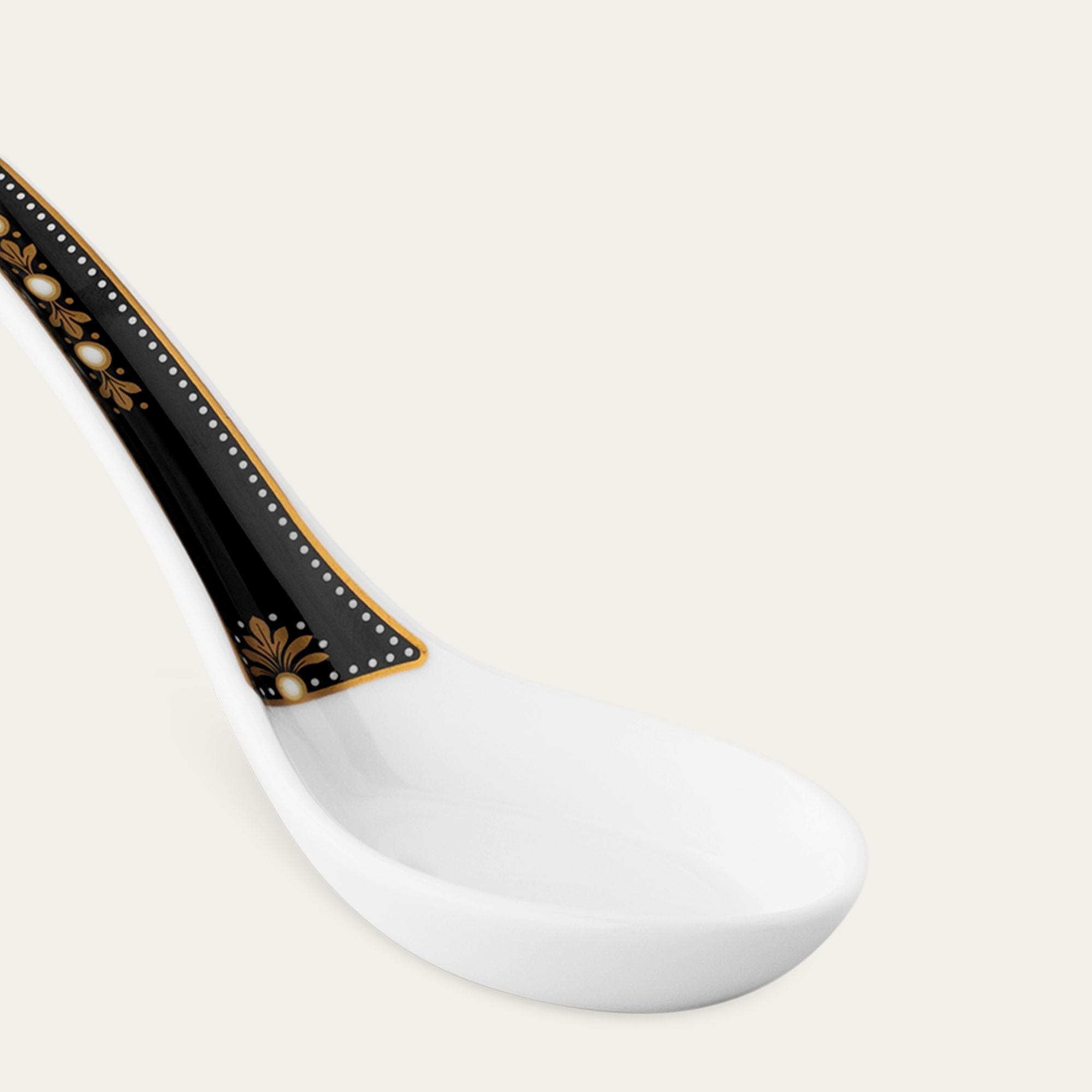 Thìa sứ (muỗng sứ) dài 13,3cm sứ xương Nhật Bản | Noritake Evening Majesty 4818J - 50130