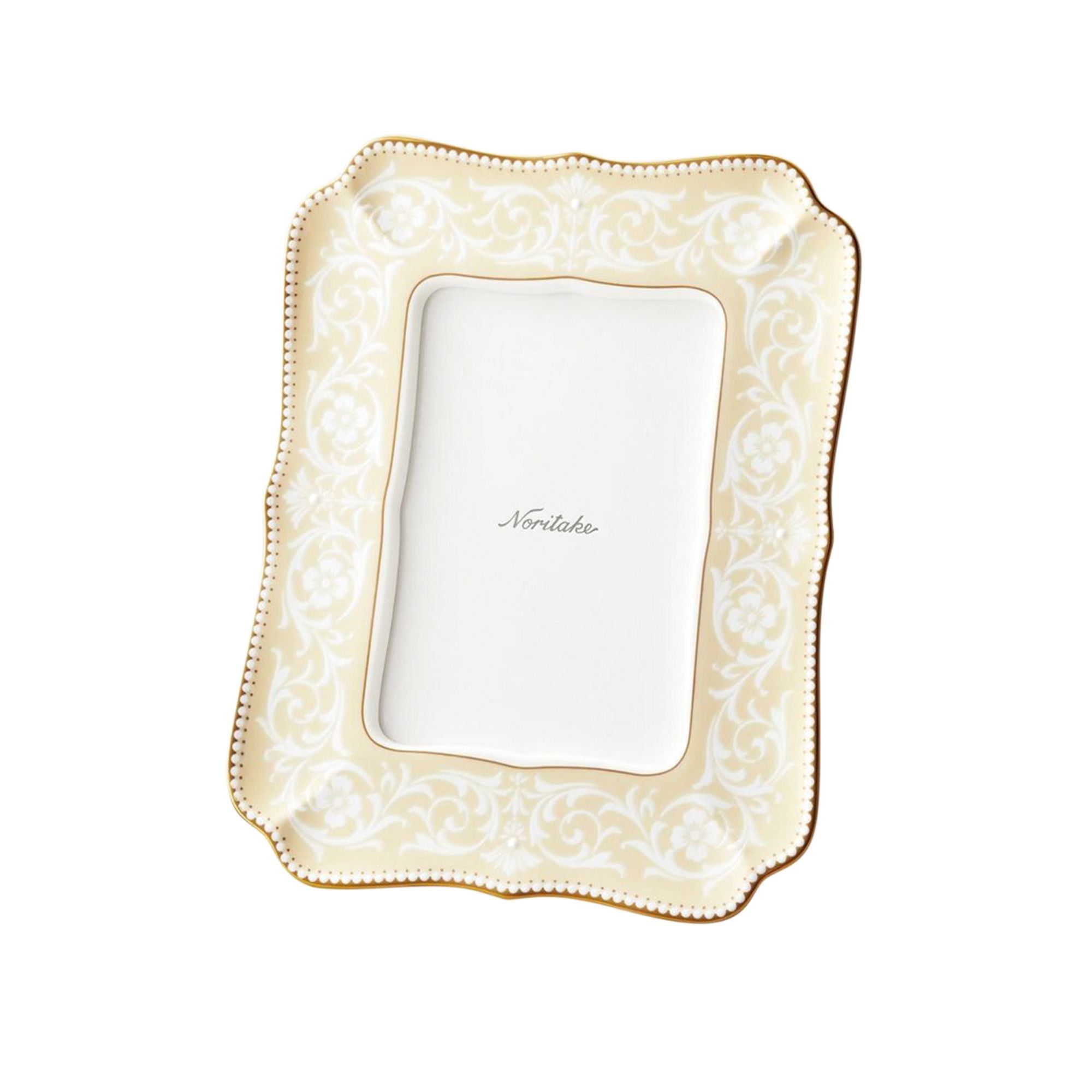 Khung ảnh để bàn Maison Coll White Lace (chiều dài 19,6cm, chiều rộng 15,7cm) | Noritake Maison Coll N-213L - Y93581