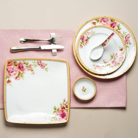  Bộ đĩa ăn kiểu Âu 22 món (cho 6 người) sứ xương | Noritake Hertford 4861L - D024AN 