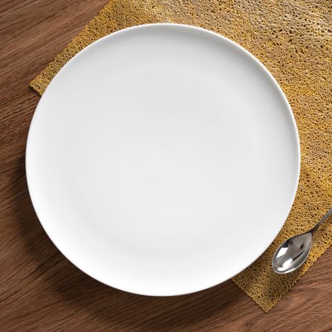  Đĩa tròn cỡ vừa đường kính 22,4cm sứ trắng | Noritake N4 1628L - 05522A 