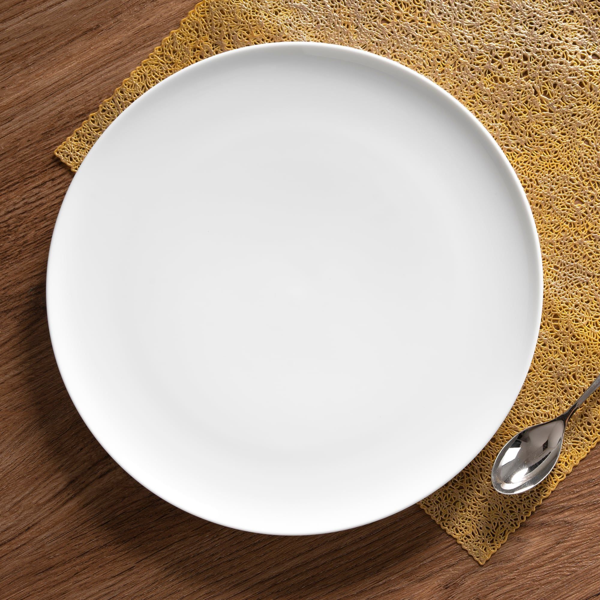 Đĩa tròn cỡ vừa đường kính 22,4cm sứ trắng | Noritake N4 1628L - 05522A