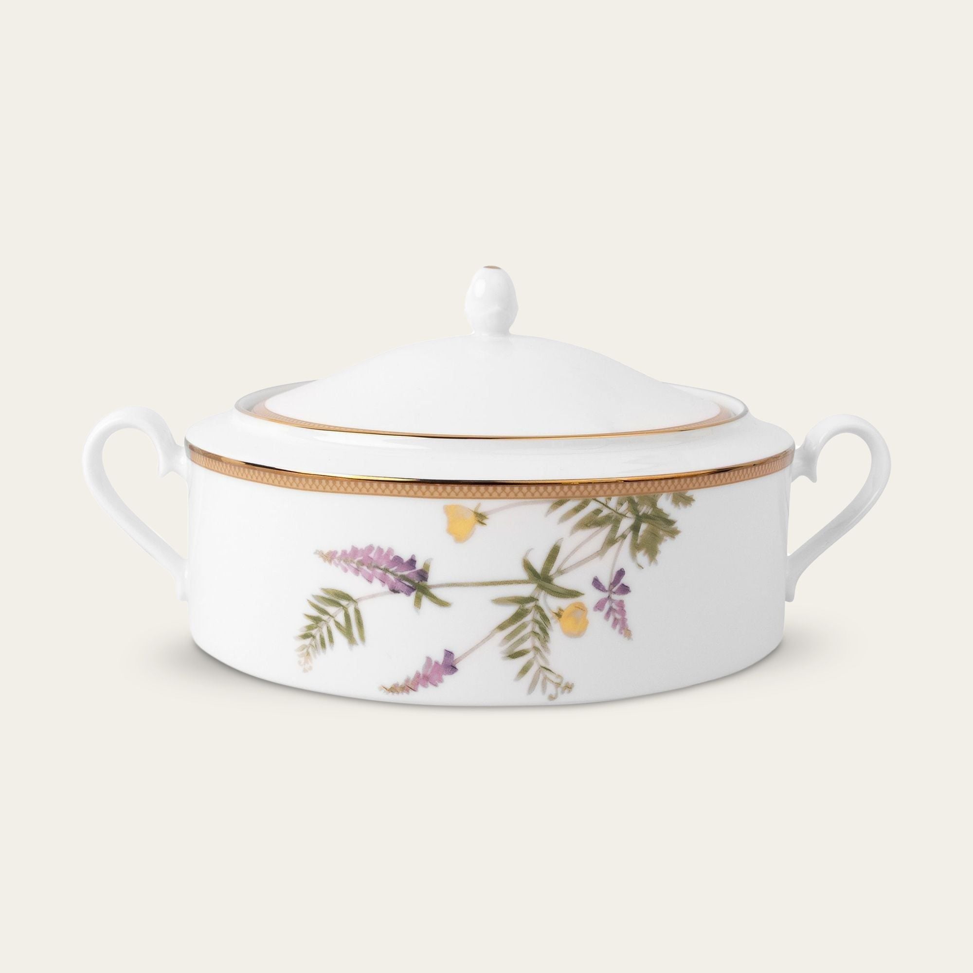 Âu cơm (thố cơm) có nắp dung tích 1.720ml sứ trắng | Noritake New Morning 1738L - 91029