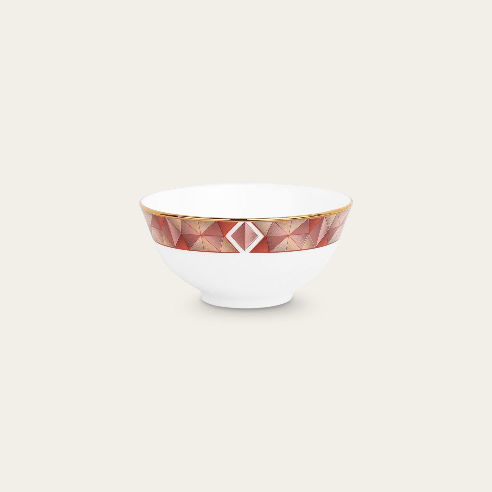 Bát (chén) 10,5cm dung tích 210ml đựng nước chấm, soup sứ xương | Noritake Splendid Umber 4970L - 50184A