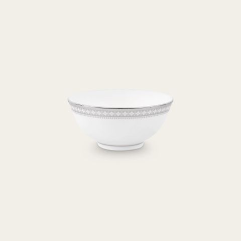  Bát (chén) 10,5cm dung tích 210ml đựng nước chấm, soup | Noritake Trefolio Platinum 4957L - 50184A 