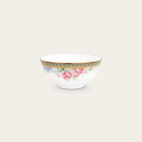  Bát (chén) 10,7cm dung tích 220ml đựng nước chấm, soup sứ trắng | Noritake Rosa Basket 1736L - 91482 