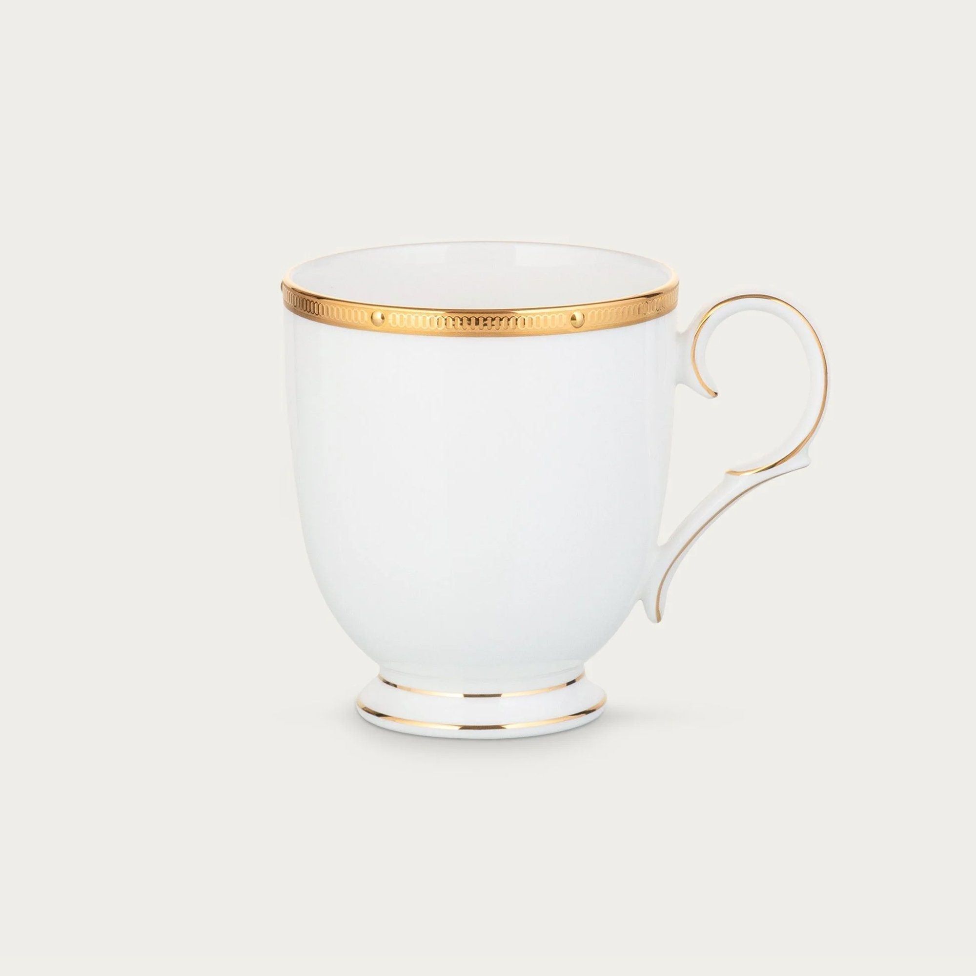 Cốc (ly) uống nước, cà phê dung tích 320ml sứ xương | Noritake Rochelle Gold 4796L - T50755A