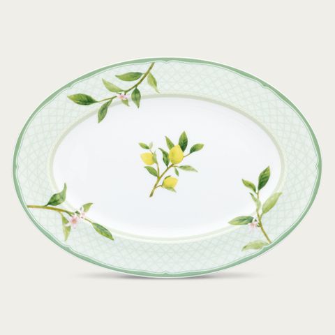  Đĩa Oval cỡ vừa (MD) dài 36,8cm sứ xương | Noritake Sorrento Breeze 4990L - 97244 