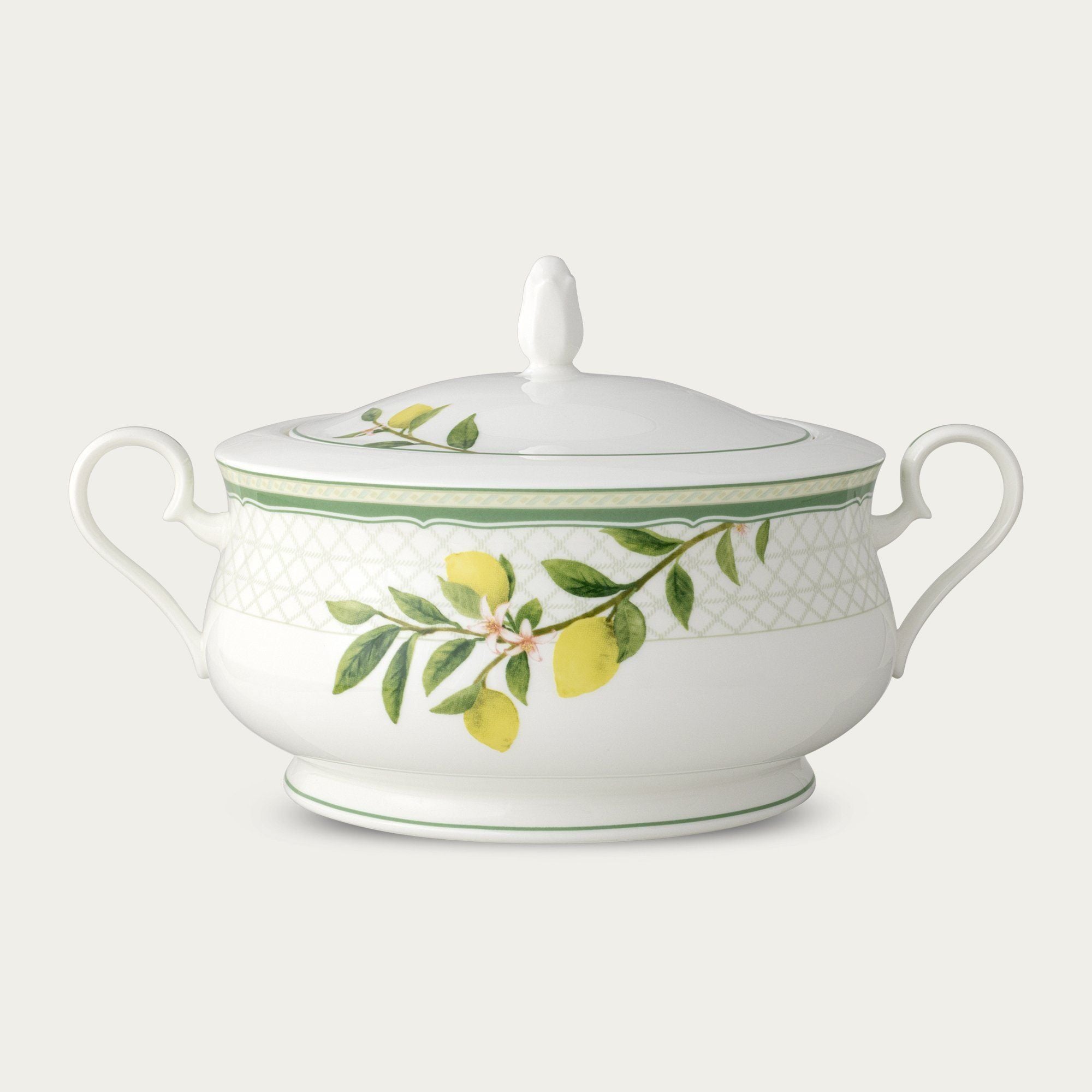 Âu cơm (thố cơm) có nắp dung tích 2.400ml sứ xương | Noritake Sorrento Breeze 4990L - 97229