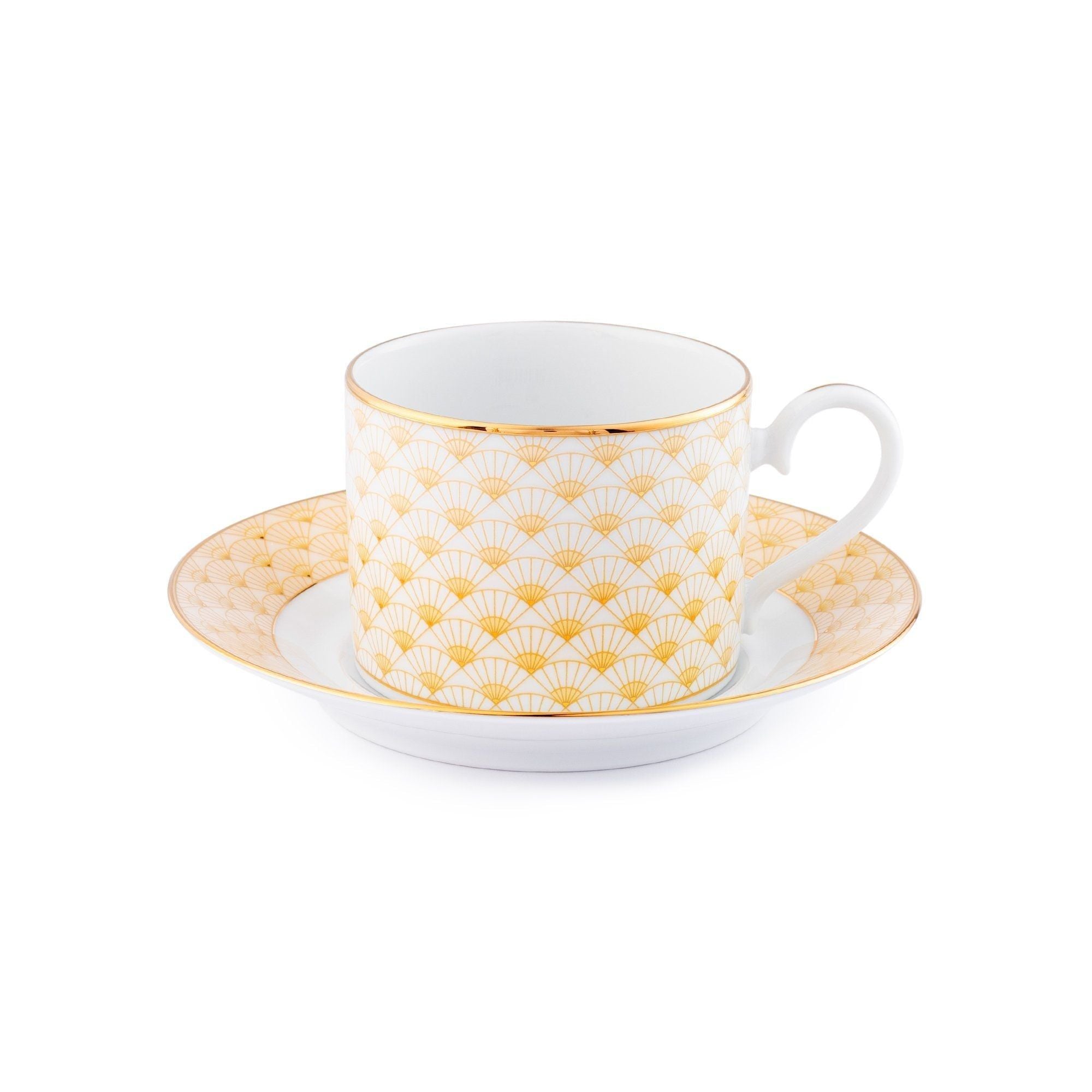Chén (tách) trà dung tích 240ml sứ trắng | Noritake Trocadero Gold 1787L - 91089C
