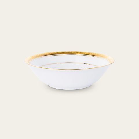  Bát (chén) đa năng 16,2cm dung tích 450ml đựng trái cây, ngũ cốc sứ trắng | Noritake Crestwood Gold 4167L - 91307 