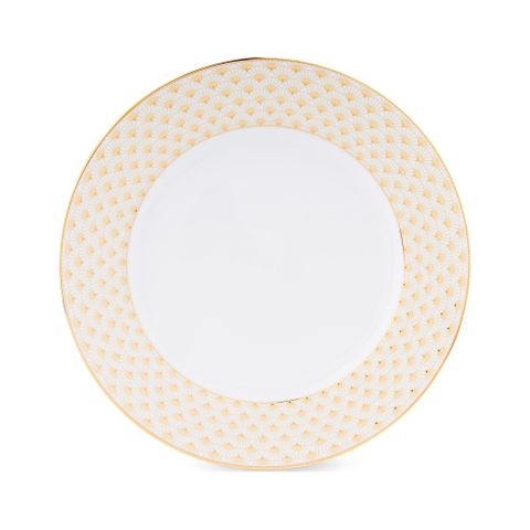  Đĩa tròn cỡ lớn đường kính 26,8cm sứ trắng | Noritake Trocadero Gold 1787L - 91020 