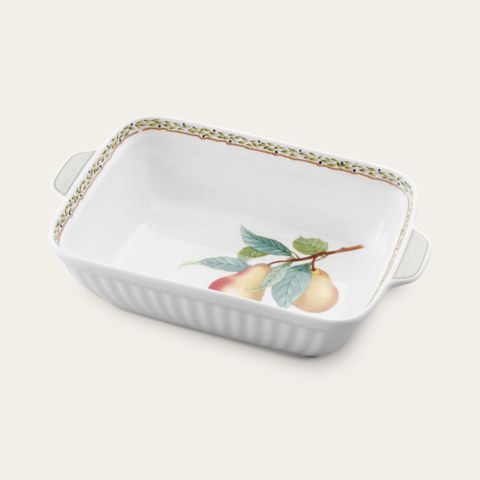  Khay nướng bánh chữ nhật ngang 24,5cm sứ xương | Noritake Orchard Garden 9350L - 95348 