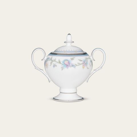  Bình (hũ) đường có nắp đậy dung tích 325ml sứ xương | Noritake Jardin Fleuri 4910L - 50727A 