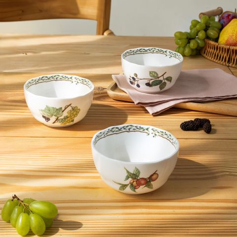  Bộ bát đĩa ăn châu Á cơ bản 22 món (cho 6 người) sứ xương | Noritake Orchard Garden 4911L - D022AN 
