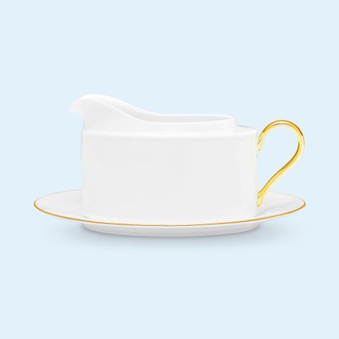  Bình (hũ) đựng nước xốt dung tích 660ml kèm đĩa lót sứ xương | Noritake Accompanist 4886L - 93641 