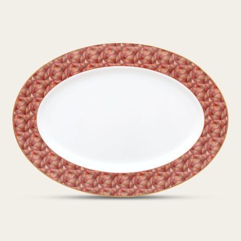  Đĩa Oval cỡ nhỏ (SM) dài 31,2cm sứ xương | Noritake Splendid Umber 4970L - 97245 