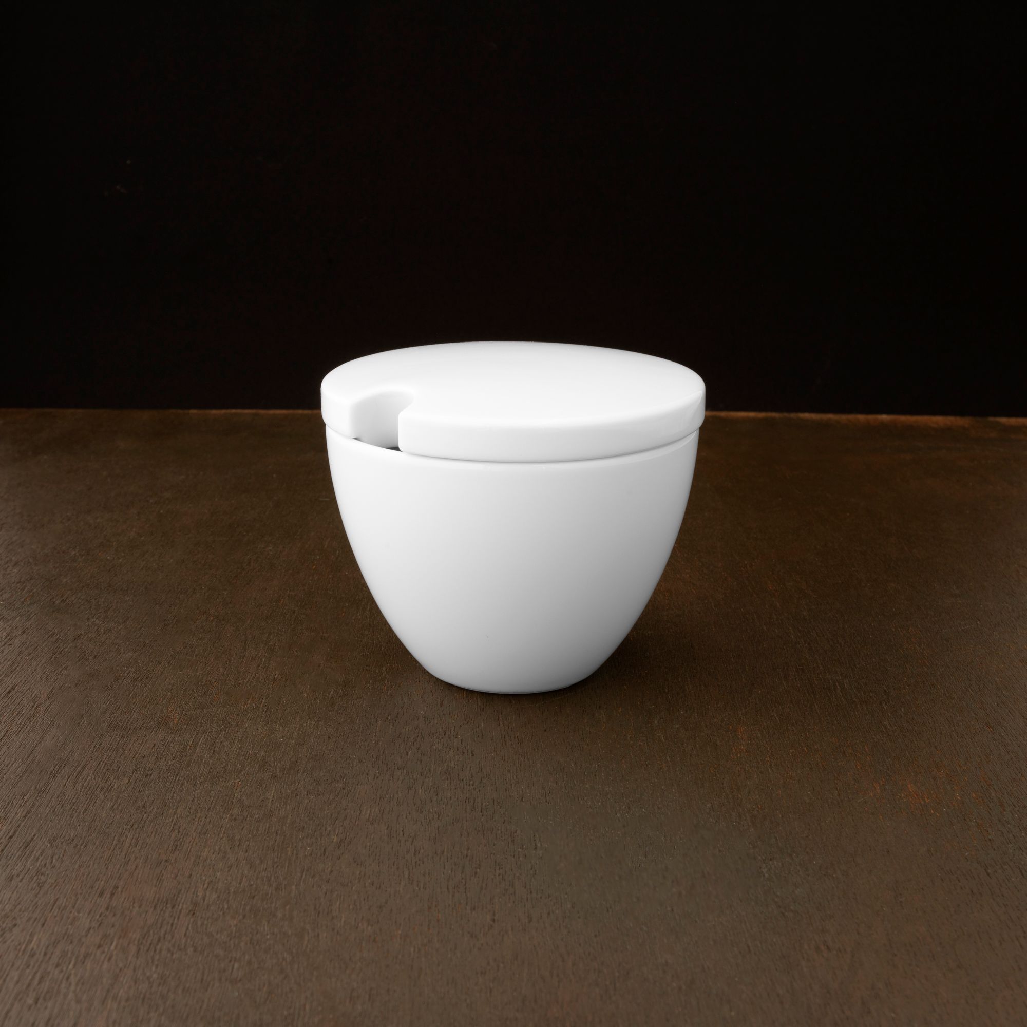 Bình (hũ) đựng đường có nắp đậy loại nhỏ 230ml sứ trắng | Noritake Art Stage 4257L - 91827