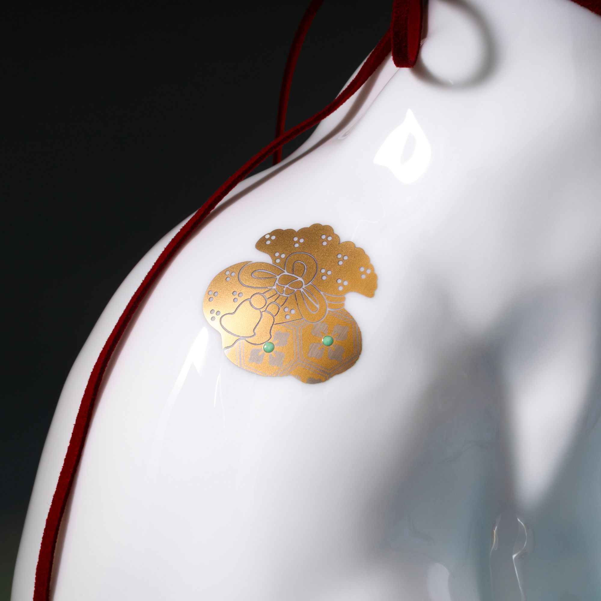 Tượng sứ mèo may mắn cao 26,5cm sứ xương cao cấp Nhật Bản | Noritake Fortune Cat AC405 - T54550B