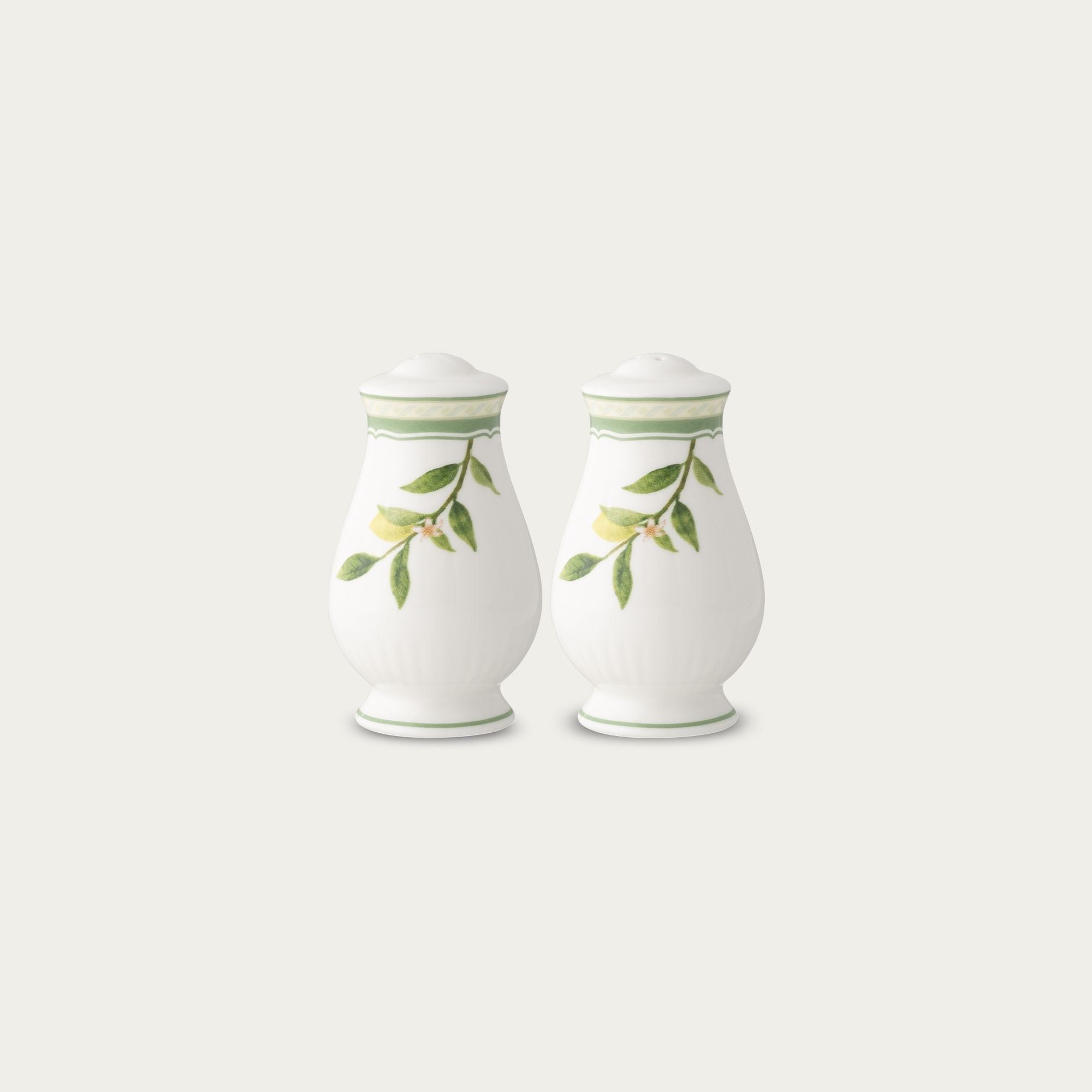 Bộ lọ đựng tiêu (2 lỗ) và muối (4 lỗ) cao 9,3cm sứ xương | Noritake Sorrento Breeze 4990L - 972710