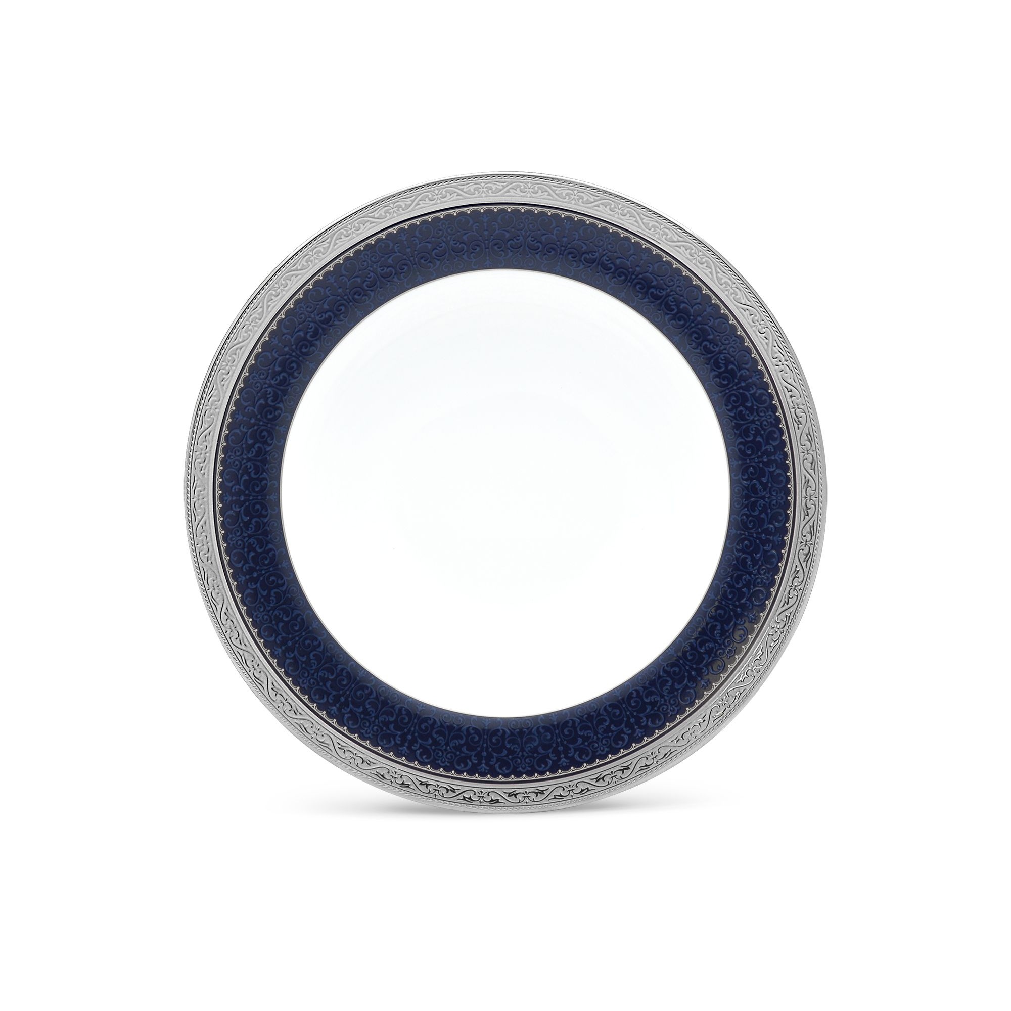 Đĩa tròn cỡ vừa đường kính 21,2cm sứ xương | Noritake Odessa Cobalt Platinum 4922L - 97211