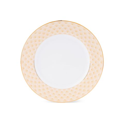  Đĩa tròn cỡ vừa đường kính 21cm sứ trắng | Noritake Trocadero Gold 1787L - 91011 