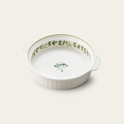  Khay nướng bánh tròn ngang 18,8cm, đường kính 16cm sứ xương | Noritake English Herbs 9352L - 95349 