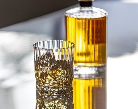 Ly pha lê rock glass Nhật Bản Hakuro dung tích 370ml | Kagami Crystal T429 - 2994