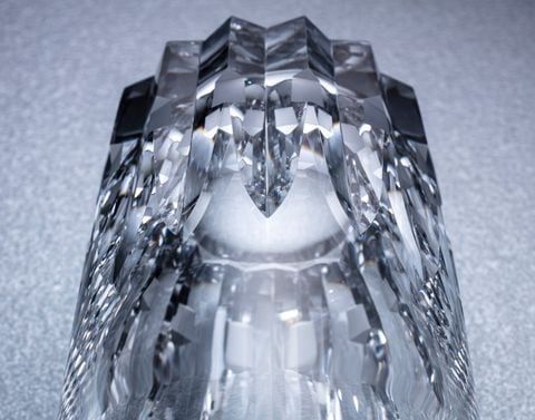 Ly (cốc) pha lê highball họa tiết Azekura dung tích 390ml | Kagami Crystal T726 - 312