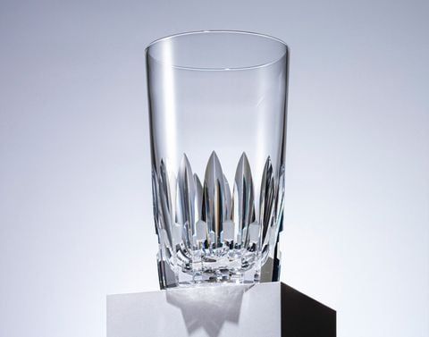 Ly (cốc) pha lê highball họa tiết Azekura dung tích 390ml | Kagami Crystal T726 - 312