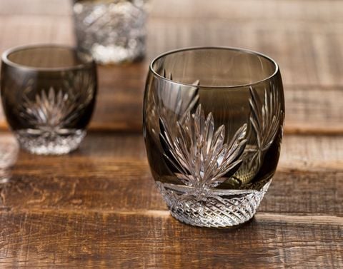  Ly pha lê rock glass Edo Kiriko 