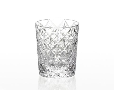  Ly pha lê rock glass họa tiết Edo Kiriko 'Shihou' 250ml được chế tác bởi nghệ nhân Satoshi Nabeya | Kagami Crystal T748 - 2834 