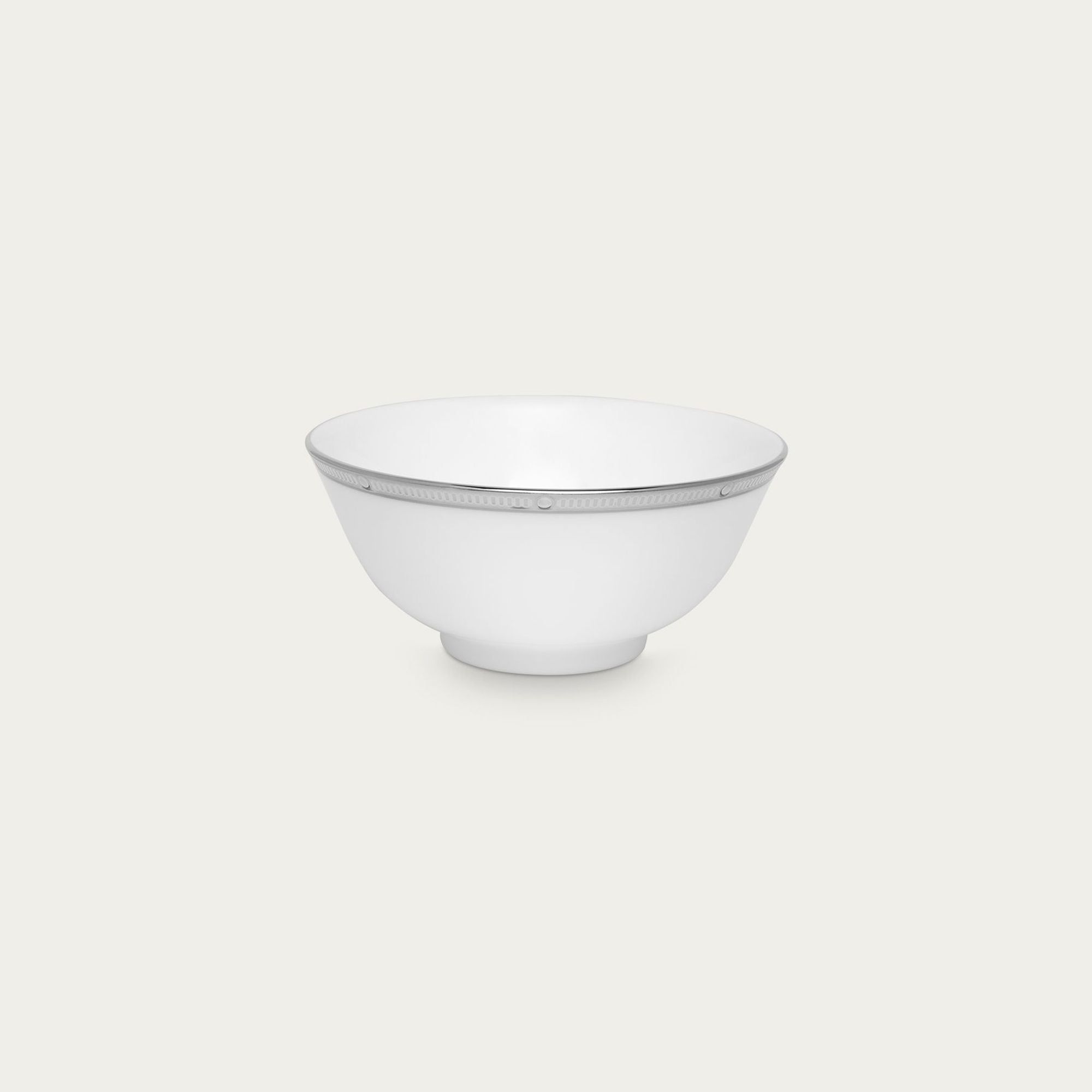 Bát (chén) 10,5cm dung tích 210ml đựng nước chấm, soup | Noritake Rochelle Platinum 4795L - 50184A