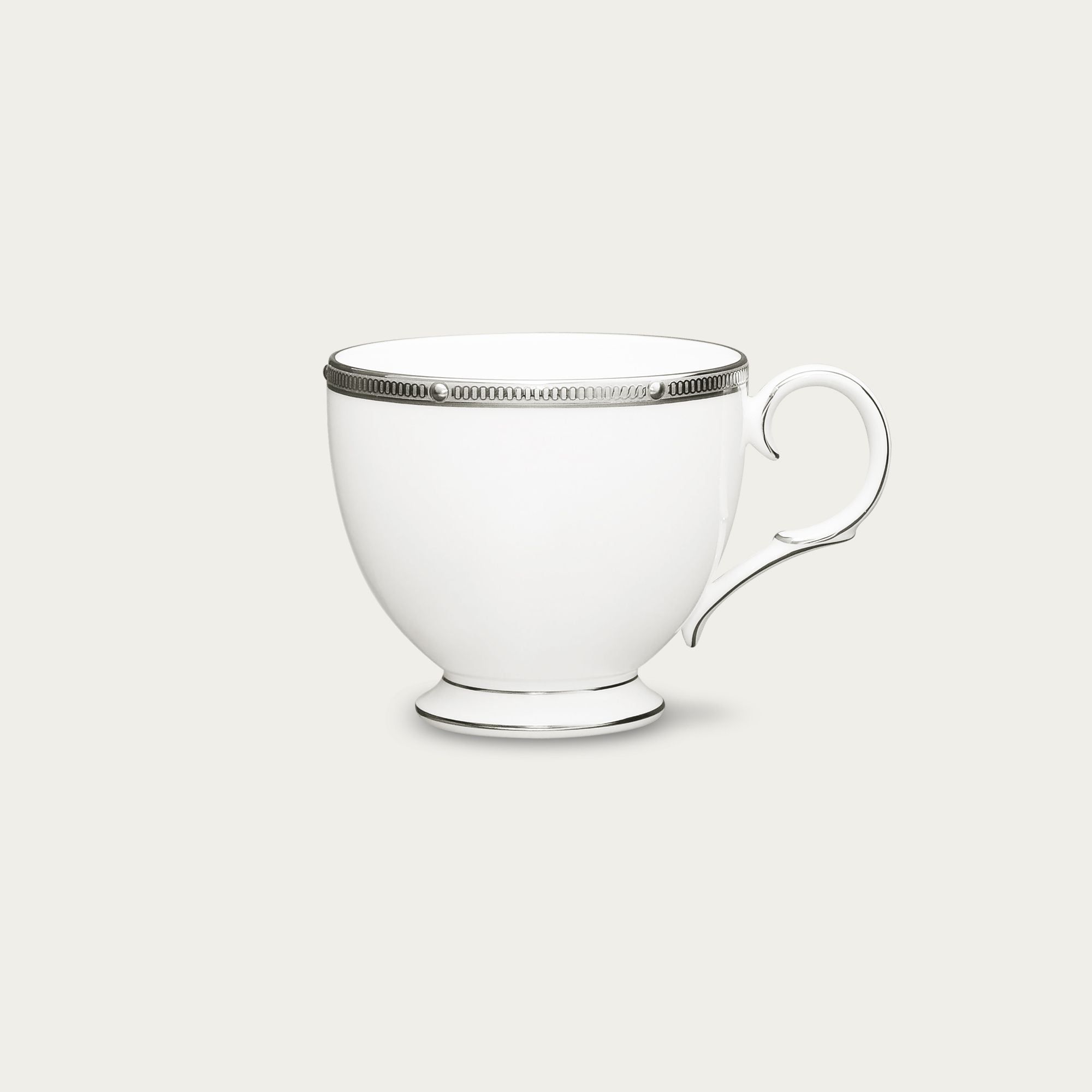 Chén trà (tách trà) dung tích 250ml sứ xương | Noritake Rochelle Platinum 4795L - 50788CA