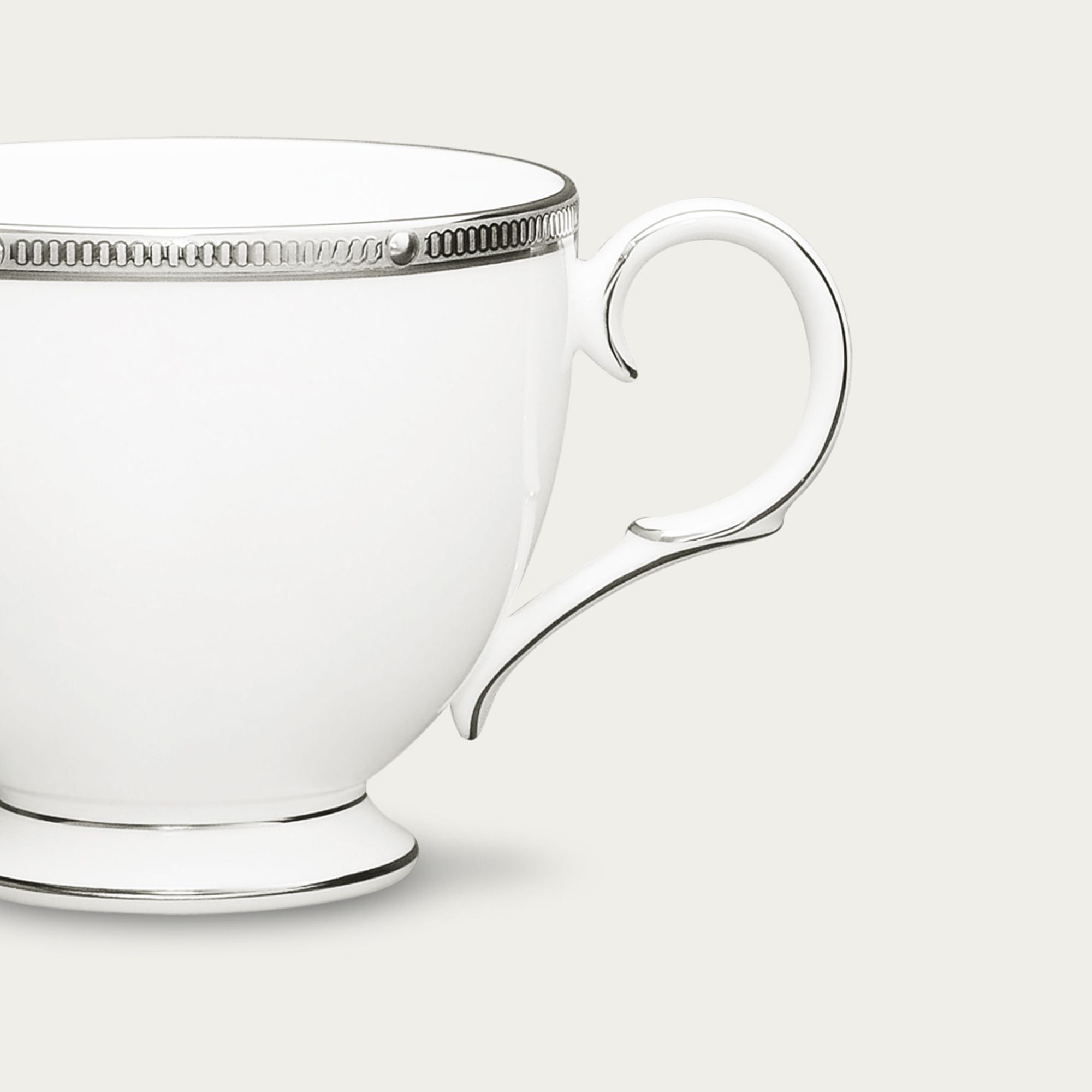 Chén trà (tách trà) dung tích 250ml sứ xương | Noritake Rochelle Platinum 4795L - 50788CA