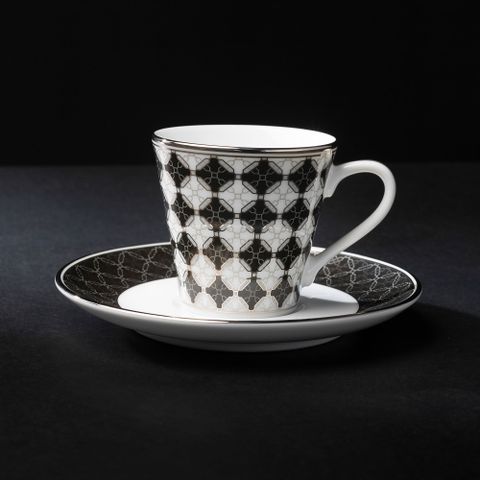  Chén (tách) uống trà, cà phê loại nhỏ dung tích 90ml kèm đĩa lót sứ trắng | Noritake City Table 1788L - T91168 