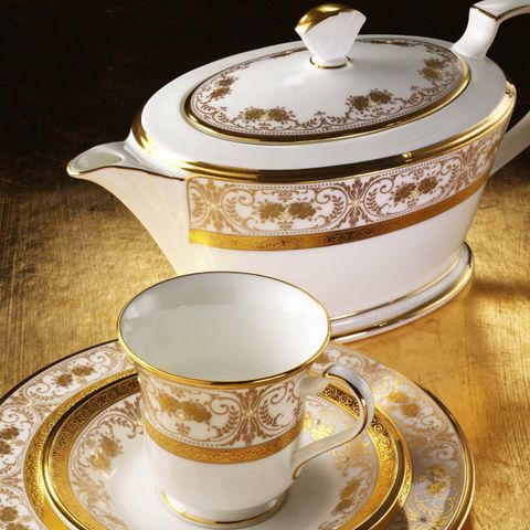  Bình (hũ) đường có nắp đậy dung tích 250ml sứ xương Nhật Bản | Noritake Georgian Palace 4858J - 59527 