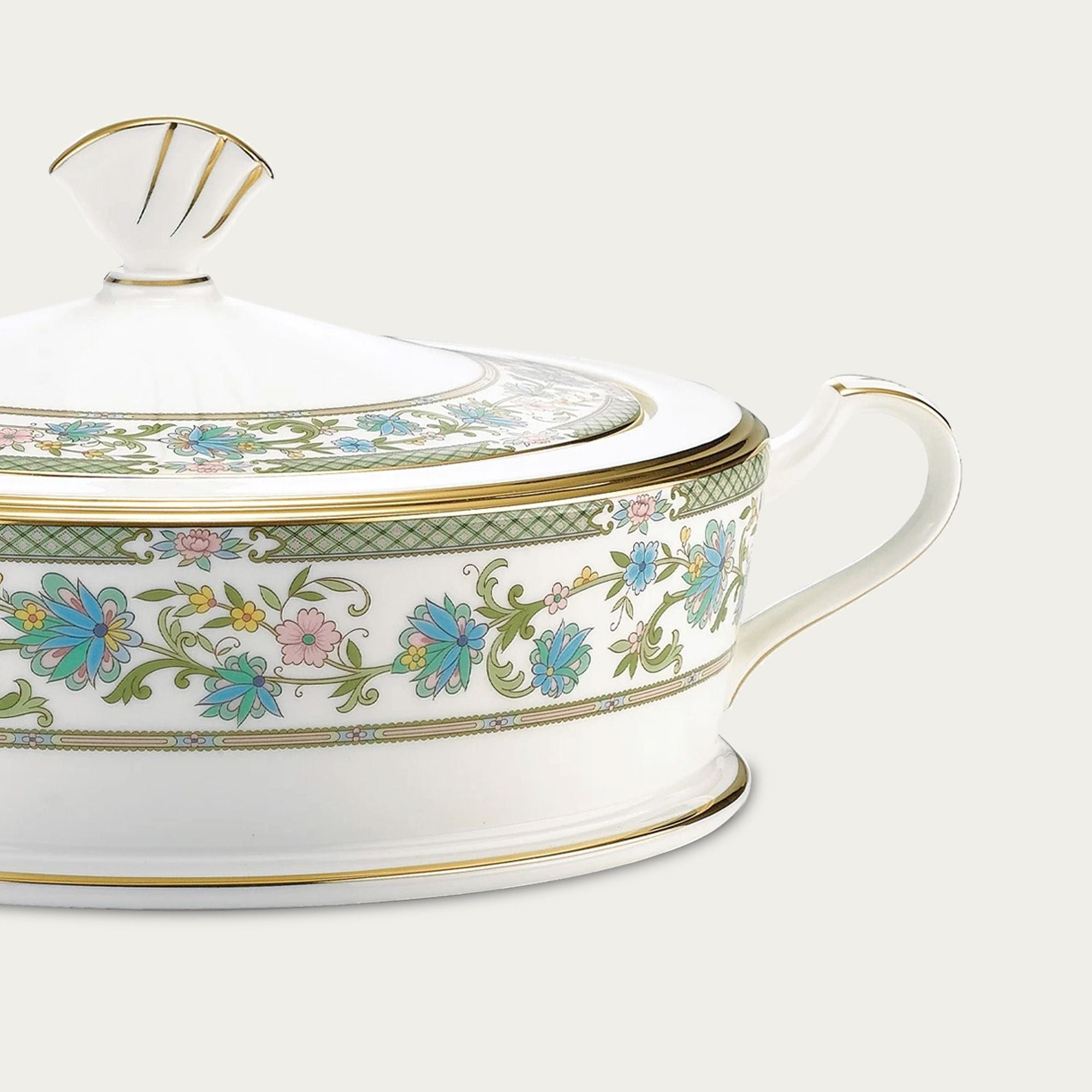 Âu cơm (thố cơm) có nắp dung tích 1.980ml sứ xương Nhật Bản | Noritake Yoshino 9983J - 59529