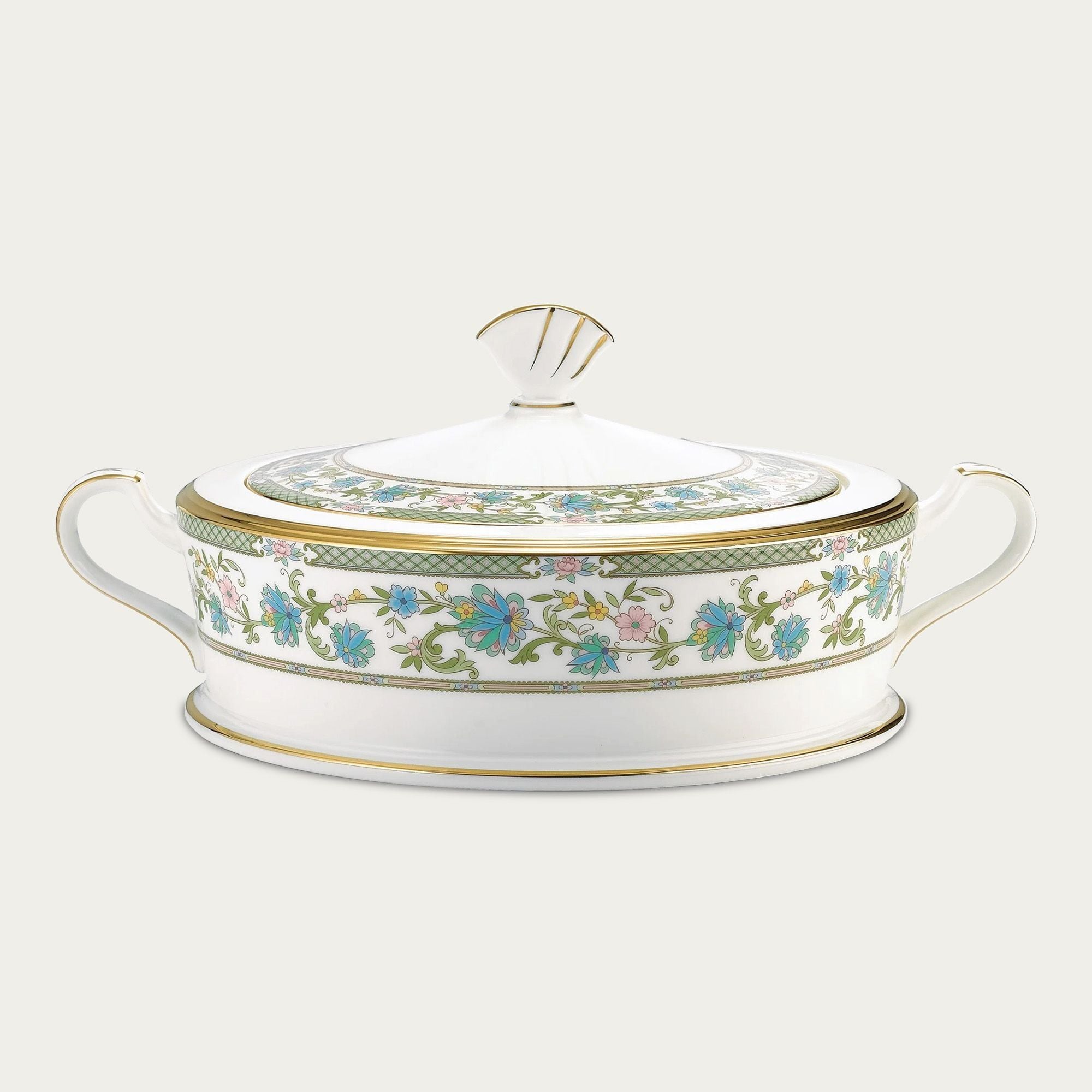 Âu cơm (thố cơm) có nắp dung tích 1.980ml sứ xương Nhật Bản | Noritake Yoshino 9983J - 59529