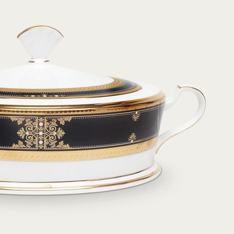  Âu cơm (thố cơm) có nắp dung tích 1.980ml sứ xương Nhật Bản | Noritake Evening Majesty 4818J - 59529 