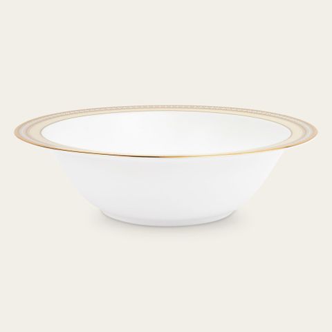  Bát canh (tô canh) tròn 24,4cm dung tích 1.120ml sứ xương | Noritake Trefolio Gold 4945L - 97208 