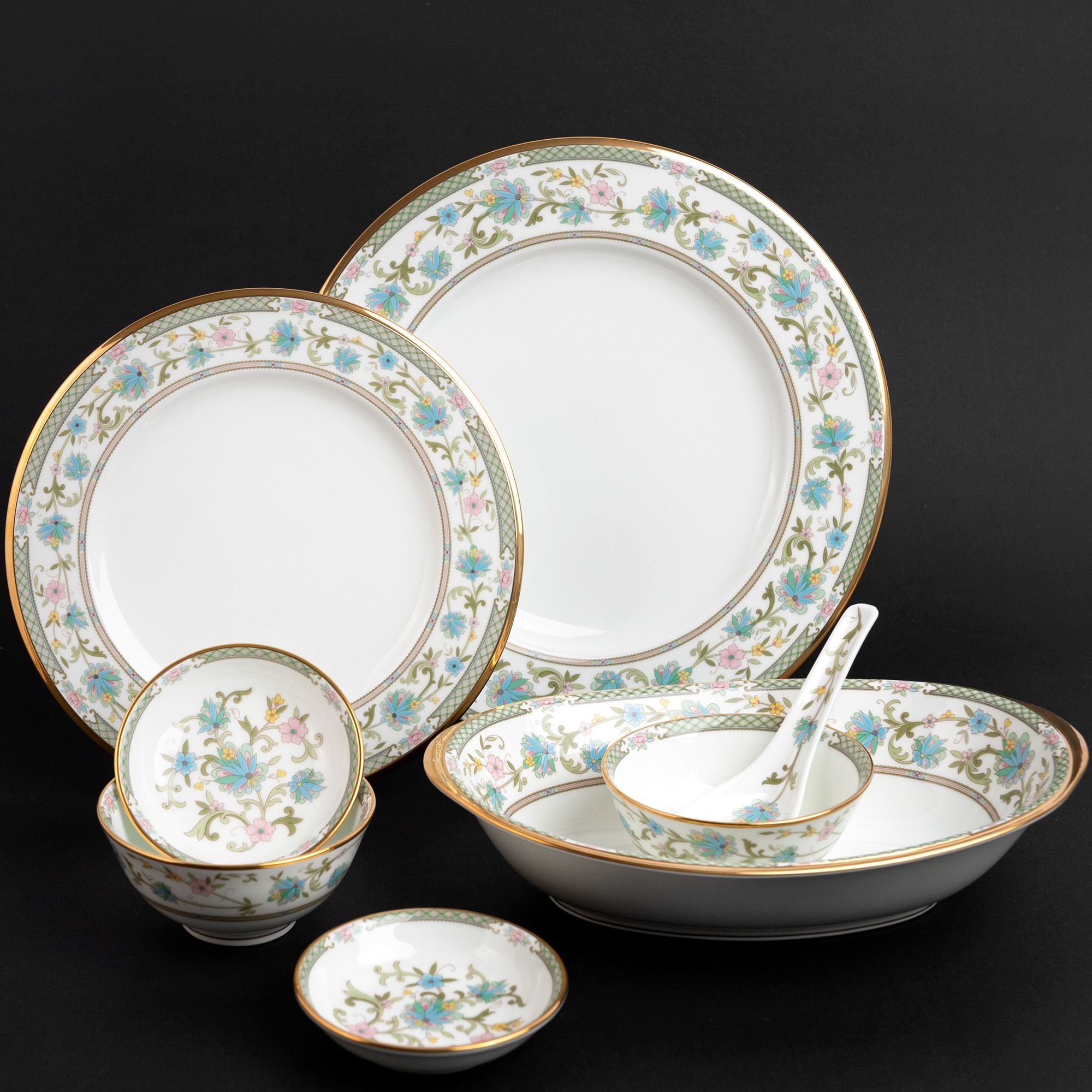 Bát canh (tô canh) Oval dài 25,8cm dung tích 950ml sứ xương Nhật Bản | Noritake Yoshino 9983J - 59538