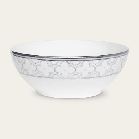  Bát canh (tô canh) tròn 22,4cm dung tích 1.950ml sứ xương | Noritake Trefolio Platinum 4957L - 97382 