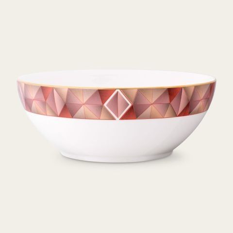 Bát canh (tô canh) tròn 22,4cm dung tích 1.950ml sứ xương | Noritake Splendid Umber 4970L - 97382