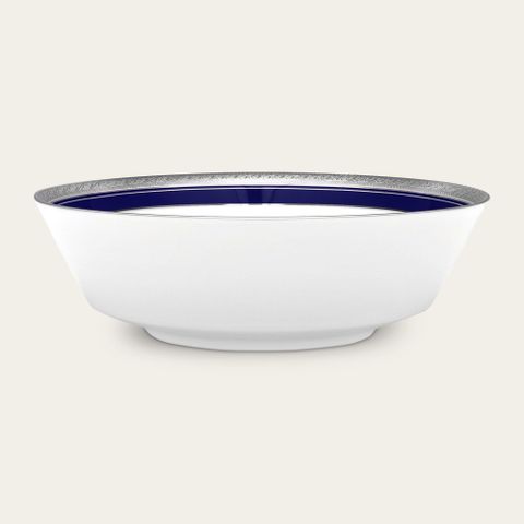  Bát canh (tô canh) tròn 22,7cm dung tích 1.600ml sứ trắng | Noritake Crestwood Cobalt Platinum 4170L - 91908 