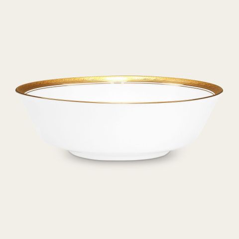  Bát canh (tô canh) tròn 22,7cm dung tích 1.600ml sứ trắng | Noritake Crestwood Gold 4167L - 91908 