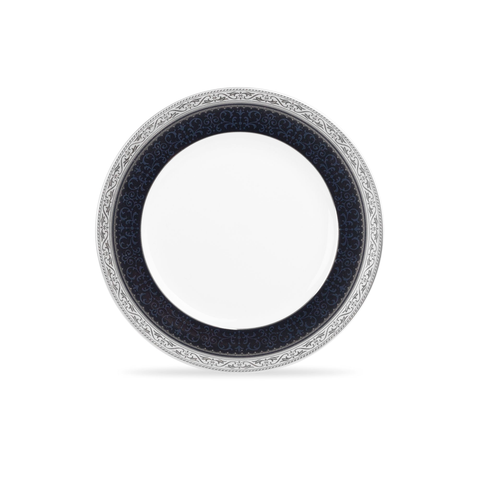  Đĩa tròn cỡ nhỏ đường kính 16,7cm lót bát (chén) cơm sứ xương | Noritake Odessa Cobalt Platinum 4922L - 97212 