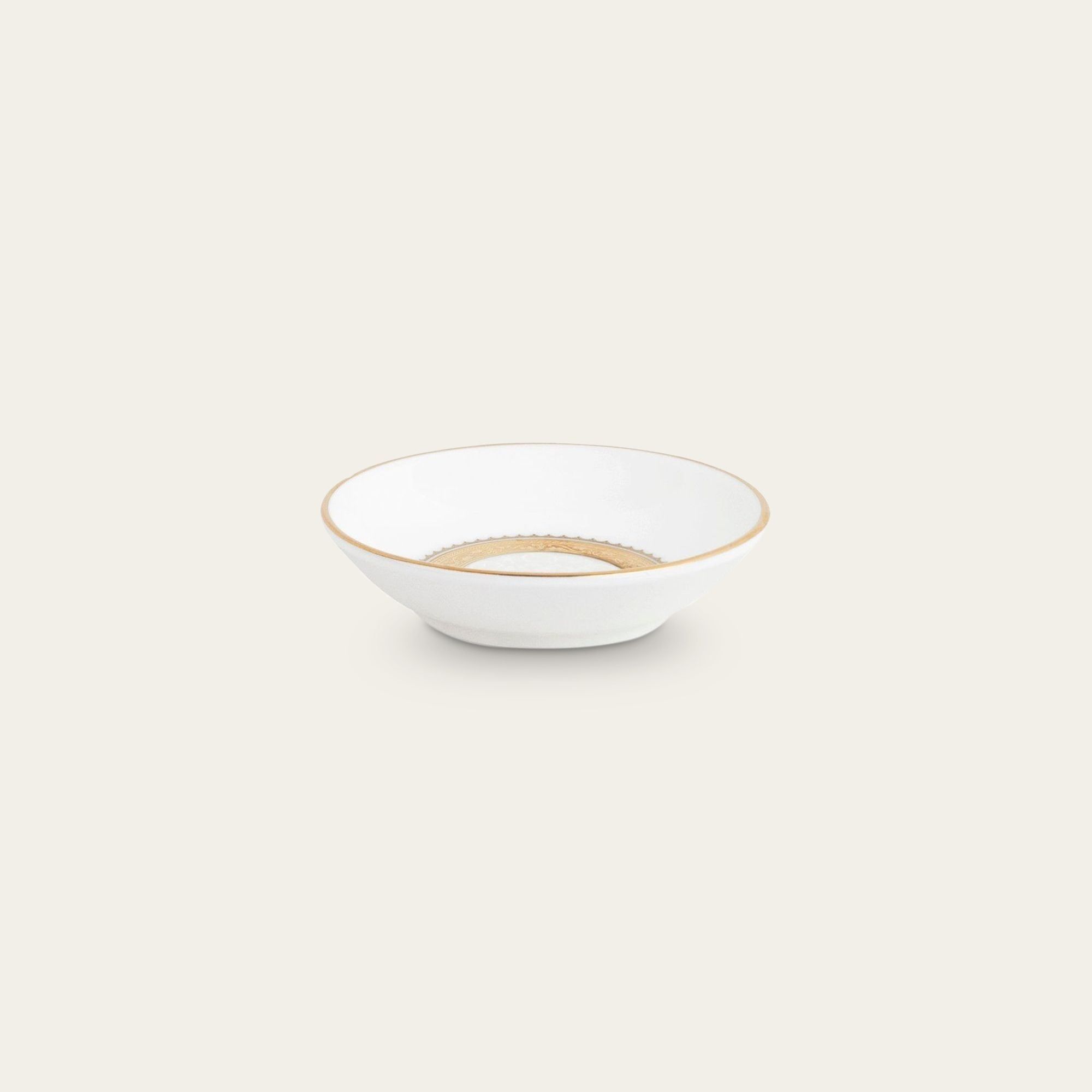 Đĩa tròn 9,7cm đựng nước chấm, gia vị sứ xương | Noritake Odessa Gold 4874L - 59714A