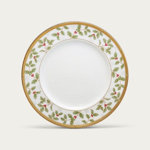  Đĩa tròn cỡ vừa (loại đặc biệt Holiday) đường kính 23,4cm sứ xương | Noritake Rochelle Gold 4796-2L - 97216 