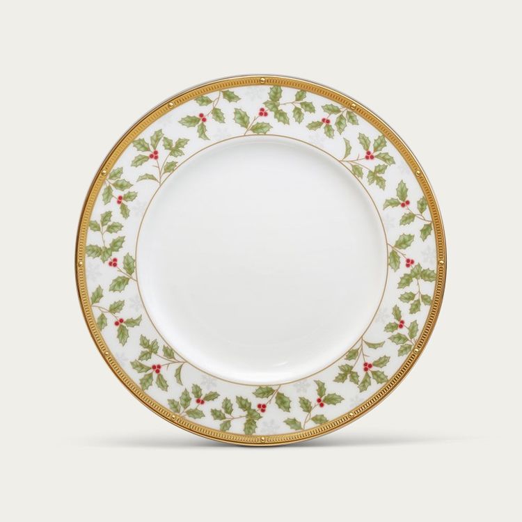 Đĩa tròn cỡ vừa (loại đặc biệt Holiday) đường kính 23,4cm sứ xương | Noritake Rochelle Gold 4796-2L - 97216